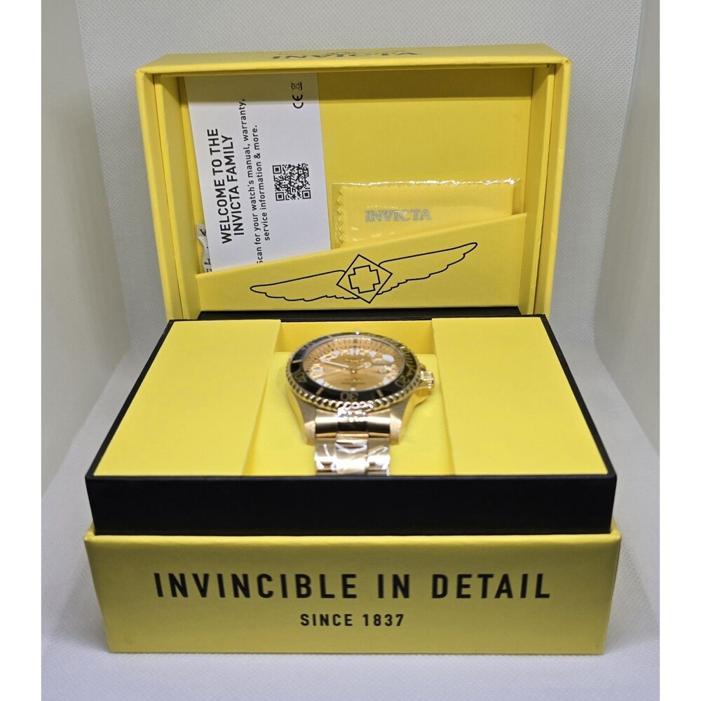 Invicta Pro Diver Currentwave Gold 43mm Men's Watch 30025 Brand New In Box - Picture 3 of 8